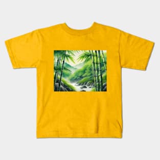 Bamboo forest Kids T-Shirt